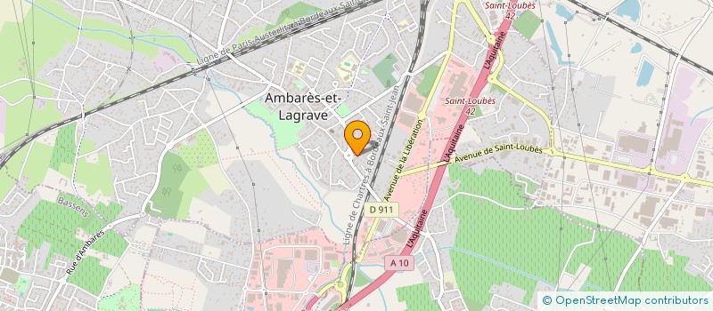 localisation de l'entreprise LE CLOS  AMBARES-ET-LAGRAVE