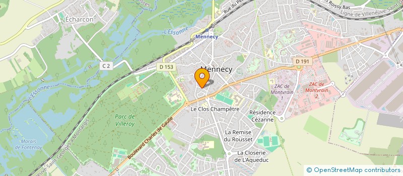localisation de l'entreprise LE CLOS à MENNECY