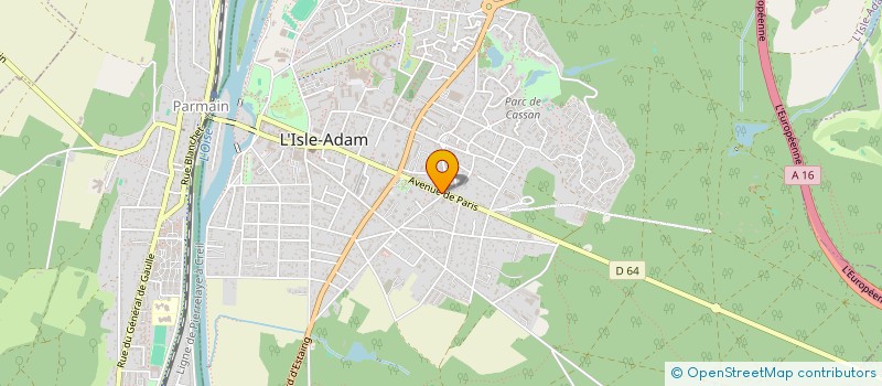 localisation de l'entreprise LE CLOS ADAMOIS  L'ISLE-ADAM