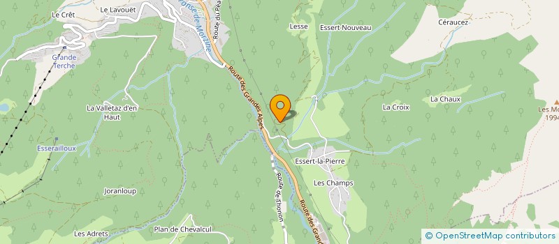 localisation de l'entreprise LE CLOS AUX CHEVRES  SAINT-JEAN-D'AULPS