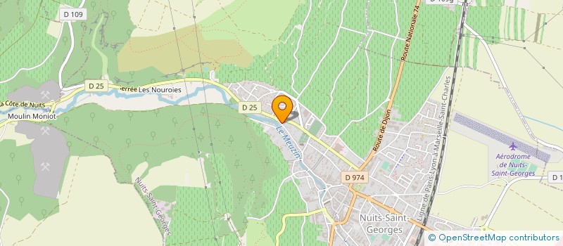 localisation de l'entreprise LE CLOS BADAN à NUITS-SAINT-GEORGES