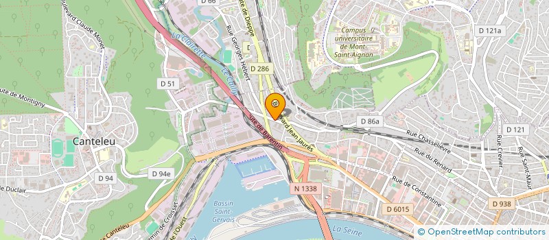 localisation de l'entreprise LE CLOS BEAULIEU à ROUEN