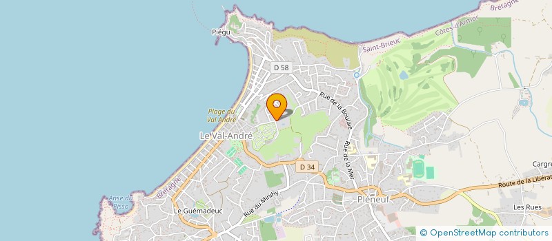 localisation de l'entreprise LE CLOS BERTRAND  PLENEUF-VAL-ANDRE