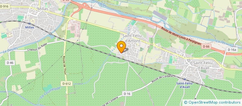 localisation de l'entreprise LE CLOS BLEU  SAINT-FELIU-D'AMONT