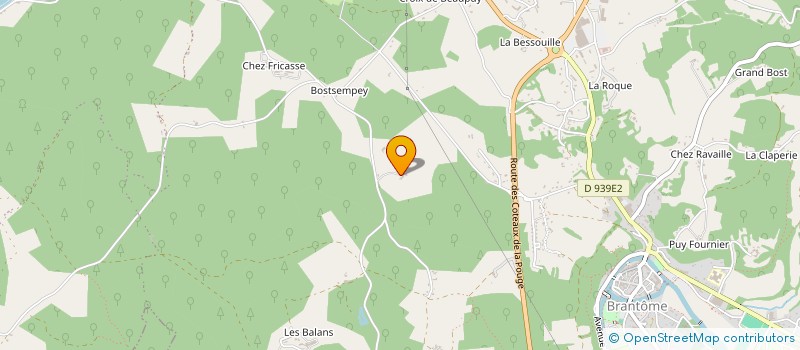 localisation de l'entreprise LE CLOS BOIS  BRANTOME EN PERIGORD