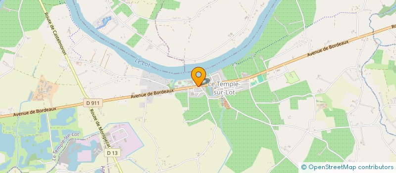 localisation de l'entreprise LE CLOS BOUYGOU  LE TEMPLE-SUR-LOT