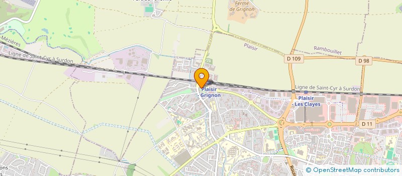 localisation de l'entreprise LE CLOS BROCARD  PLAISIR