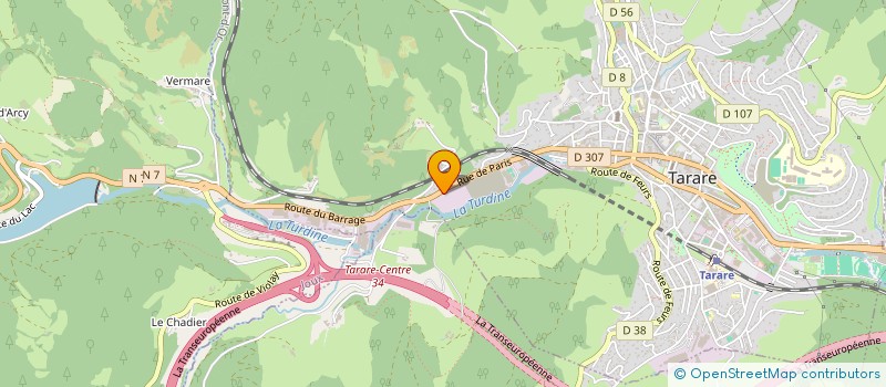 localisation de l'entreprise LE CLOS BROUILLY  TARARE