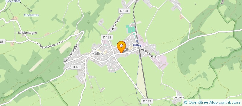 localisation de l'entreprise LE CLOS BUGNOZ  GILLEY