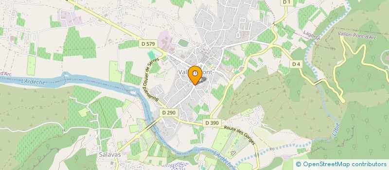 localisation de l'entreprise LE CLOS CHARMANT à VALLON-PONT-D'ARC