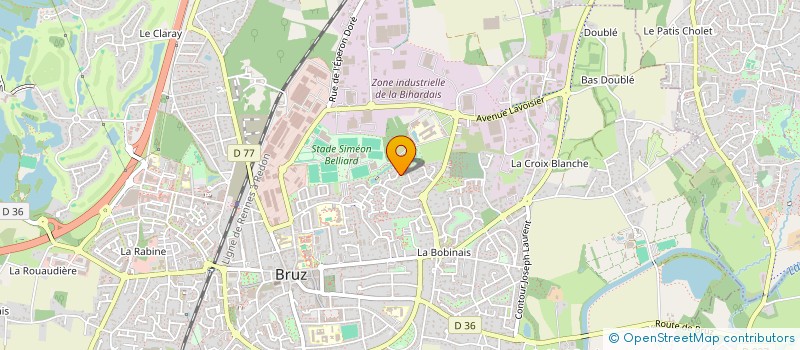 localisation de l'entreprise LE CLOS CHATEL  BRUZ