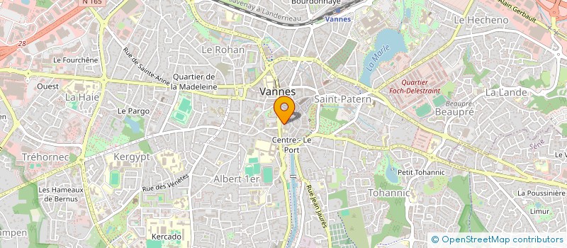localisation de l'entreprise LE CLOS CHURCHILL à VANNES