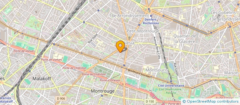 localisation de l'entreprise LE CLOS D ALESIA  PARIS