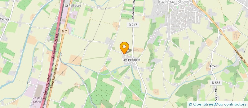 localisation de l'entreprise LE CLOS D'ANGELE  ETOILE-SUR-RHONE