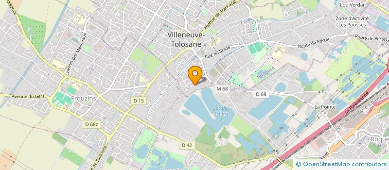 localisation de l'entreprise LE CLOS D ARAGO  FROUZINS