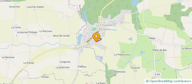 localisation de l'entreprise LE CLOS D'ATHENA  LA CHAPELLE-BOUEXIC