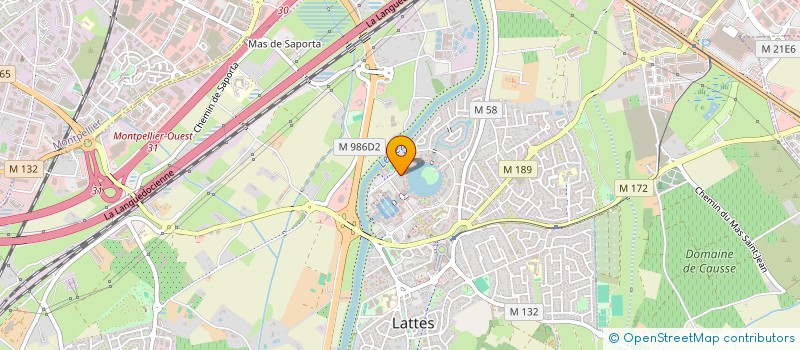 localisation de l'entreprise LE CLOS D'AUGUSTA  FABREGUES