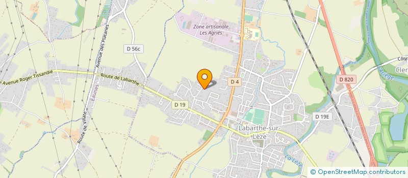 localisation de l'entreprise LE CLOS D'ENROUX à LABARTHE-SUR-LEZE