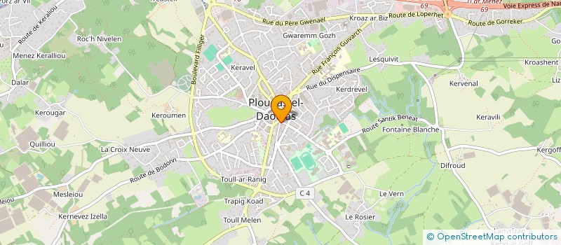 localisation de l'entreprise LE CLOS D'HERMES  PLOUGASTEL-DAOULAS