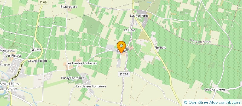 localisation de l'entreprise LE CLOS DE BAUGE  DOUE-EN-ANJOU