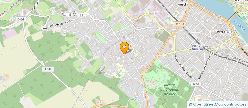 localisation de l'entreprise LE CLOS DE BIZY  VERNON