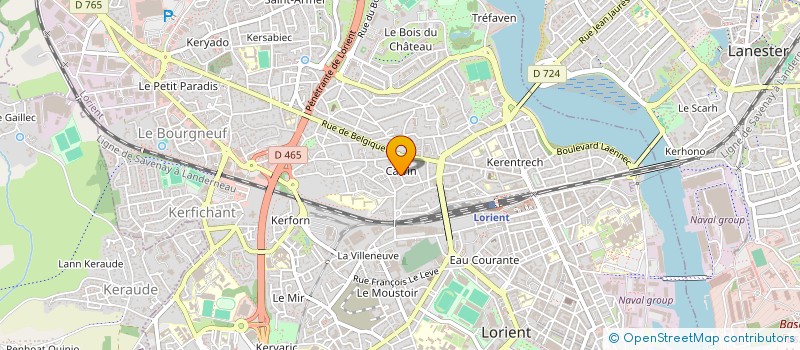 localisation de l'entreprise LE CLOS DE CALVIN  LORIENT