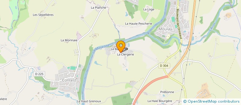 localisation de l'entreprise LE CLOS DE CAUMARTIN  MOULAY