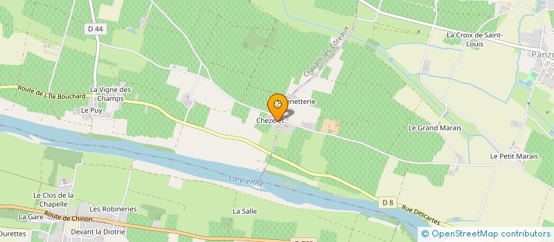 localisation de l'entreprise LE CLOS DE CHEZELET à CRAVANT-LES-COTEAUX