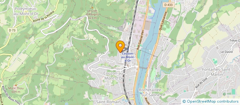 localisation de l'entreprise LE CLOS DE CHOSSEGROS  COUZON-AU-MONT-D'OR