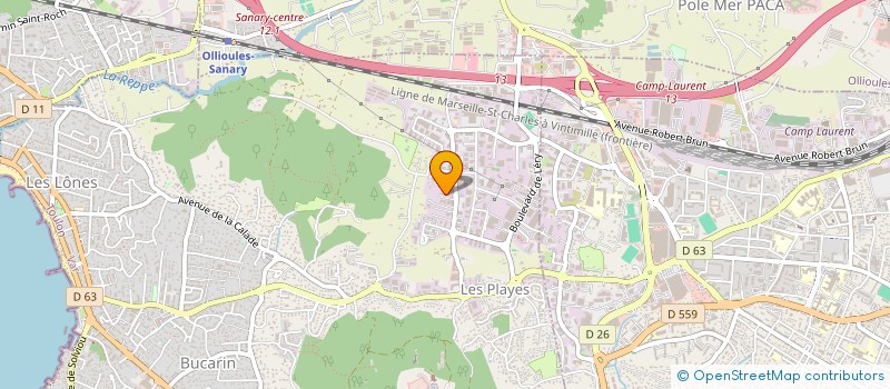 localisation de l'entreprise LE CLOS DE FILLOL à SIX FOURS LES PLAGES