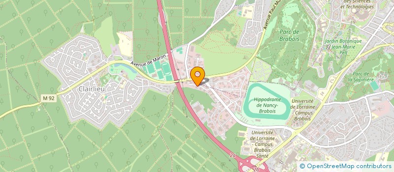 localisation de l'entreprise LE CLOS DE FONTENEL  VANDUVRE-LES-NANCY