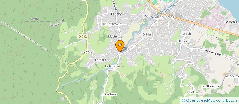 localisation de l'entreprise LE CLOS DE JANE à SAINT-JORIOZ