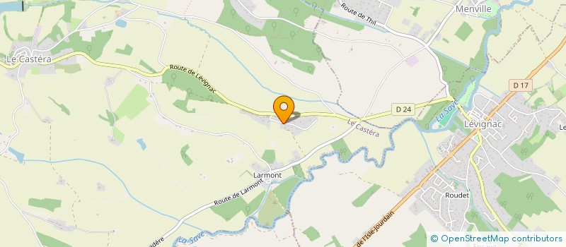 localisation de l'entreprise LE CLOS DE JAY  LE CASTERA