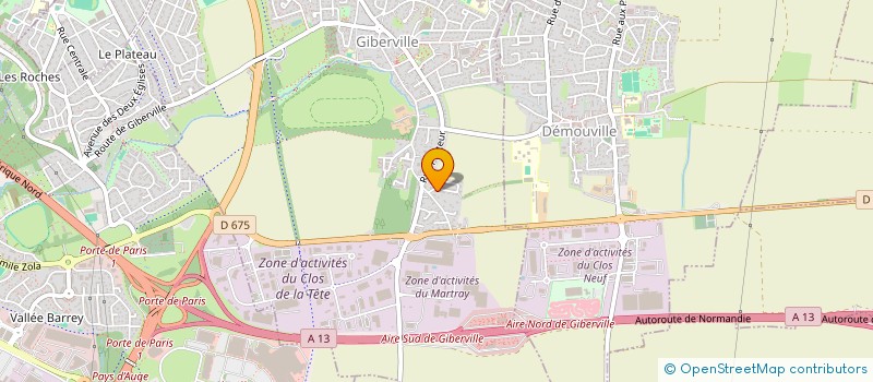 localisation de l'entreprise LE CLOS DE JULINE à GIBERVILLE
