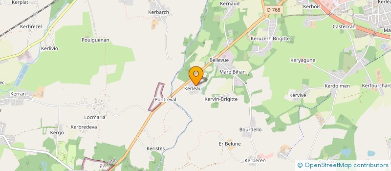 localisation de l'entreprise LE CLOS DE KERLEAU  CRACH