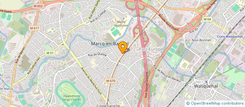 localisation de l'entreprise LE CLOS DE L'ABBAYE à MARCQ-EN-BARŒUL