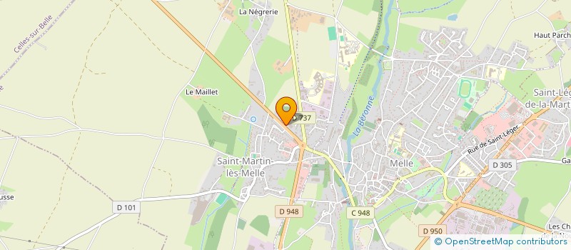 localisation de l'entreprise LE CLOS DE L ARGENTIERE  MELLE