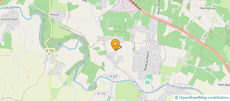 localisation de l'entreprise LE CLOS DE L'AUBANCE  SAINT-MELAINE-SUR-AUBANCE