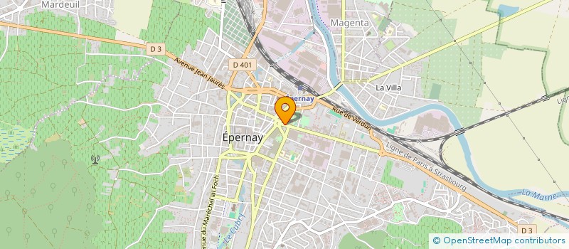 localisation de l'entreprise LE CLOS DE L'AVENUE  EPERNAY