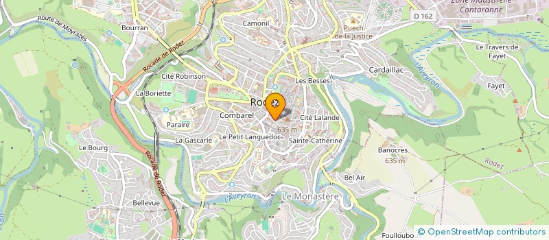 localisation de l'entreprise LE CLOS DE L'EVECHE  RODEZ