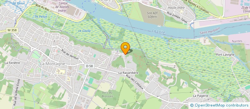 localisation de l'entreprise LE CLOS DE L'HERMINE à BOUGUENAIS