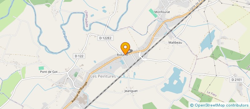 localisation de l'entreprise LE CLOS DE L'O  LES PEINTURES