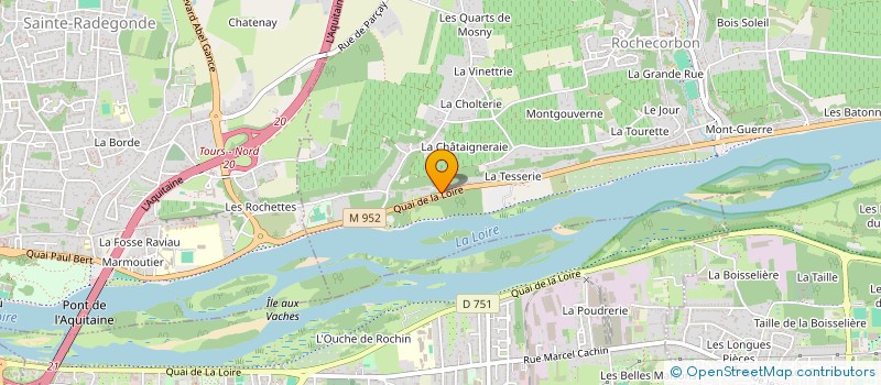 localisation de l'entreprise LE CLOS DE L'OLIVIER à ROCHECORBON