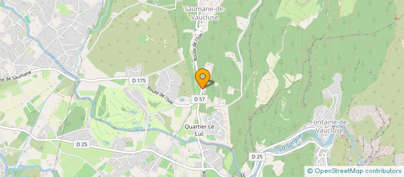 localisation de l'entreprise LE CLOS DE LA BELLE ETOILE  SAUMANE-DE-VAUCLUSE