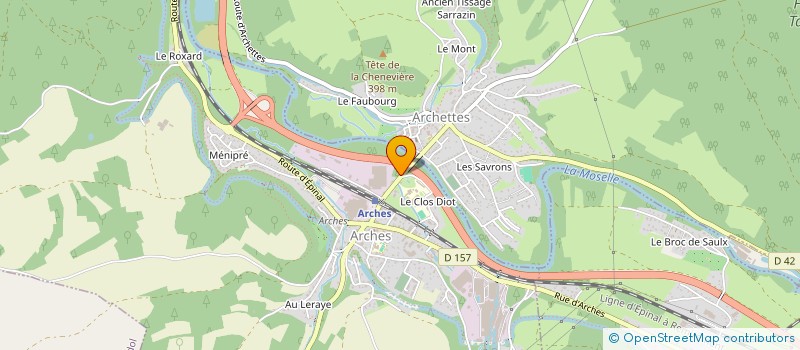 localisation de l'entreprise LE CLOS DE LA BORDE  ARCHES