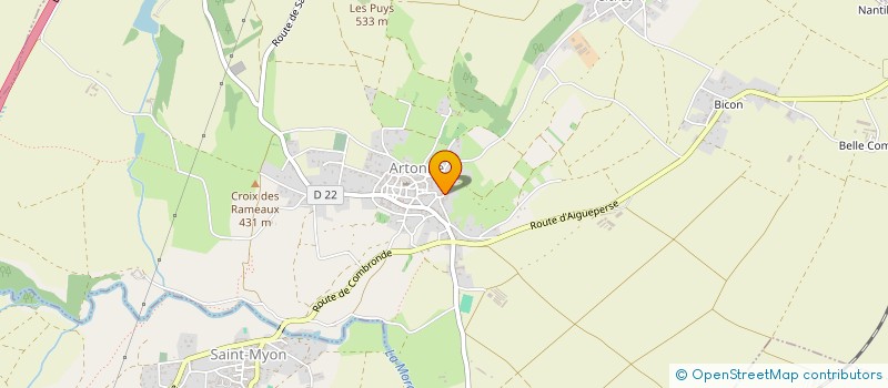 localisation de l'entreprise LE CLOS DE LA CAVE  ARTONNE