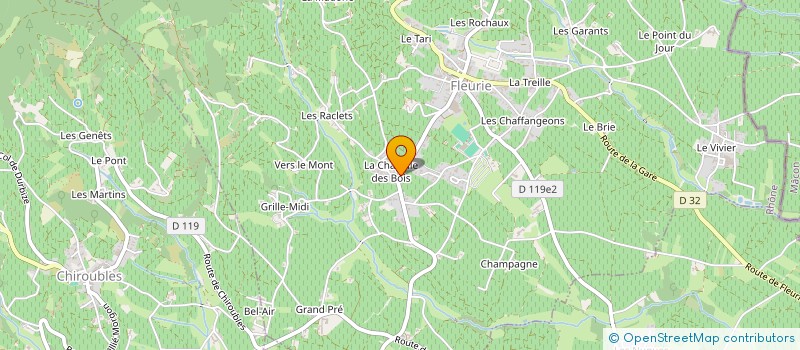 localisation de l'entreprise LE CLOS DE LA CHAPELLE  FLEURIE