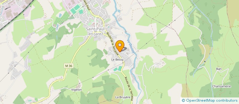 localisation de l'entreprise LE CLOS DE LA CROISETTE  SAINT-PAUL-EN-JAREZ