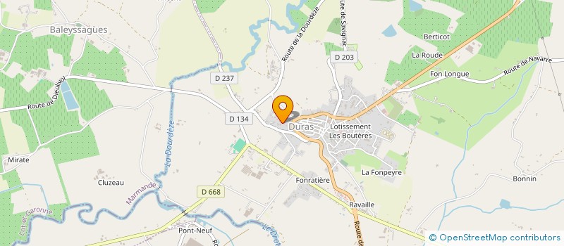 localisation de l'entreprise LE CLOS DE LA DUCHESSE  DURAS