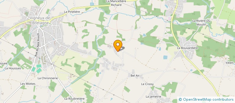 localisation de l'entreprise LE CLOS DE LA FONTAINE à VIGNEUX-DE-BRETAGNE